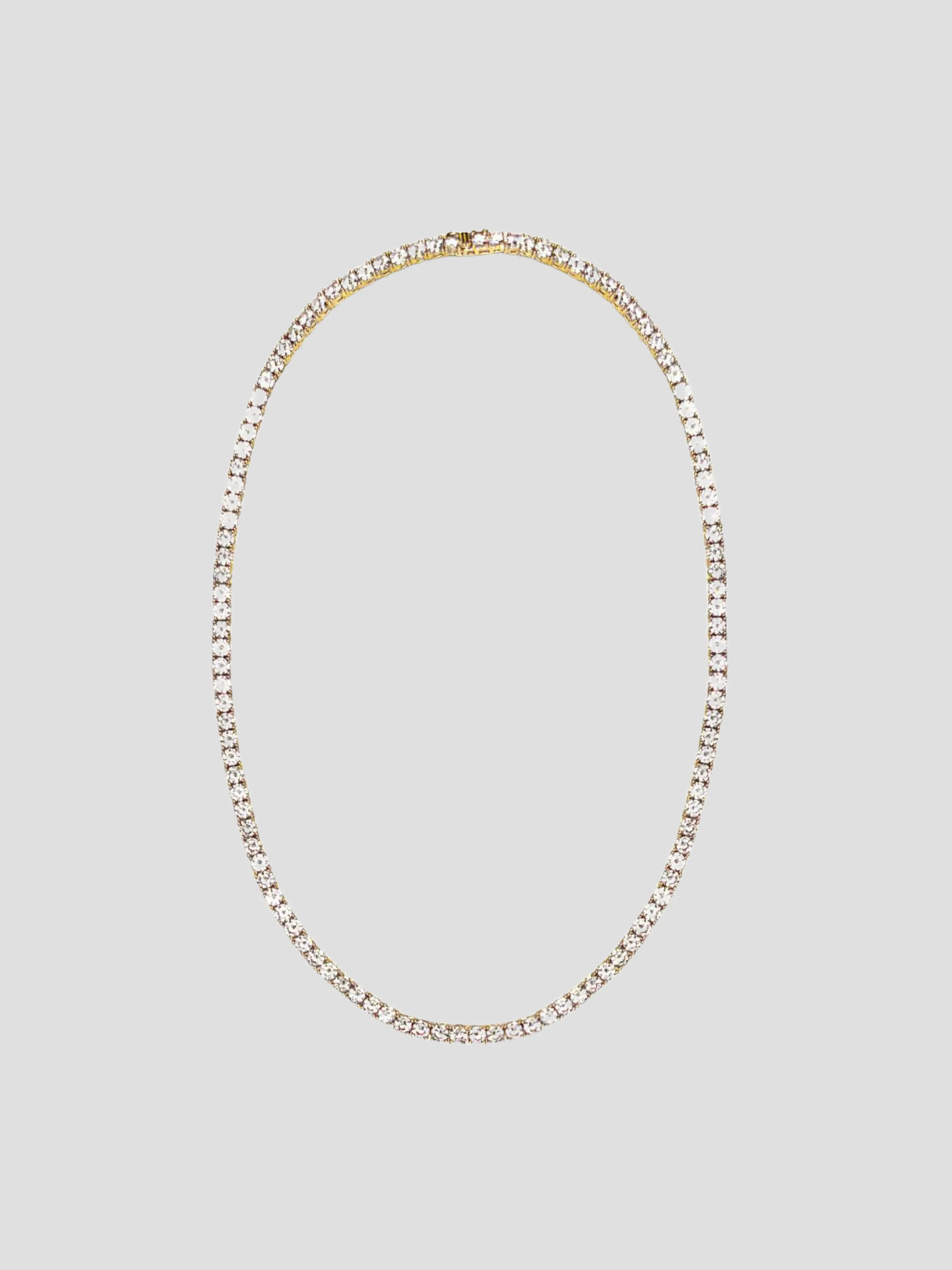 18 Gold Tennis Necklace