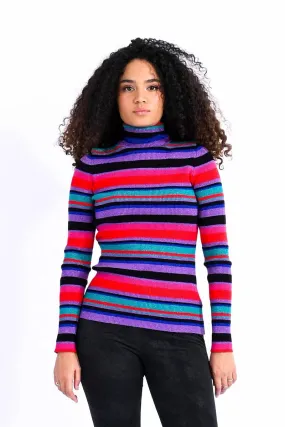 80s Stripes Knit Top