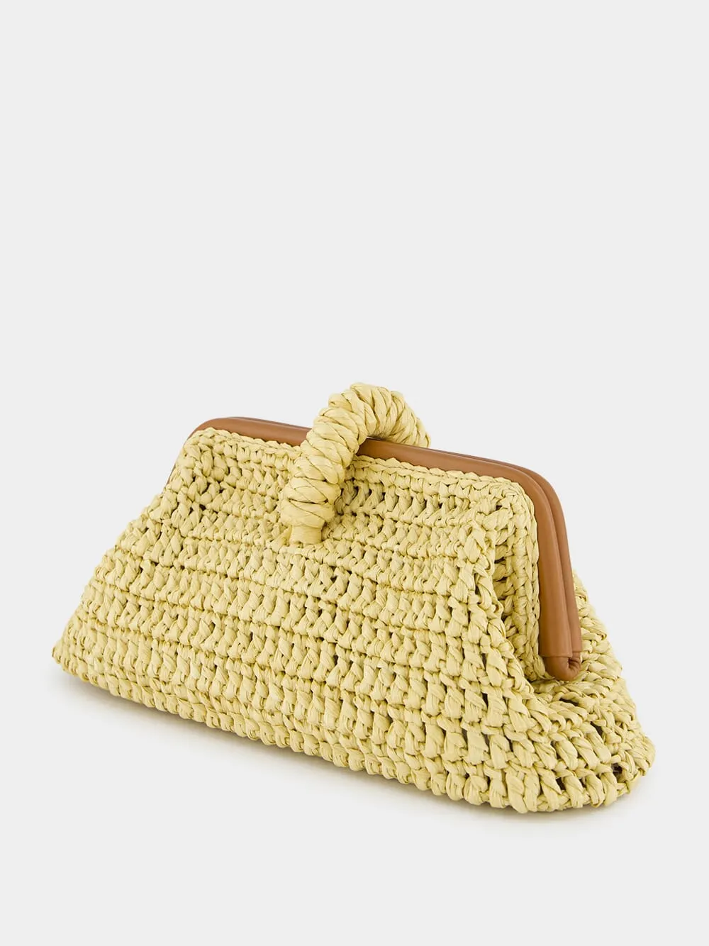 Alessa Natural Raffia Clutch