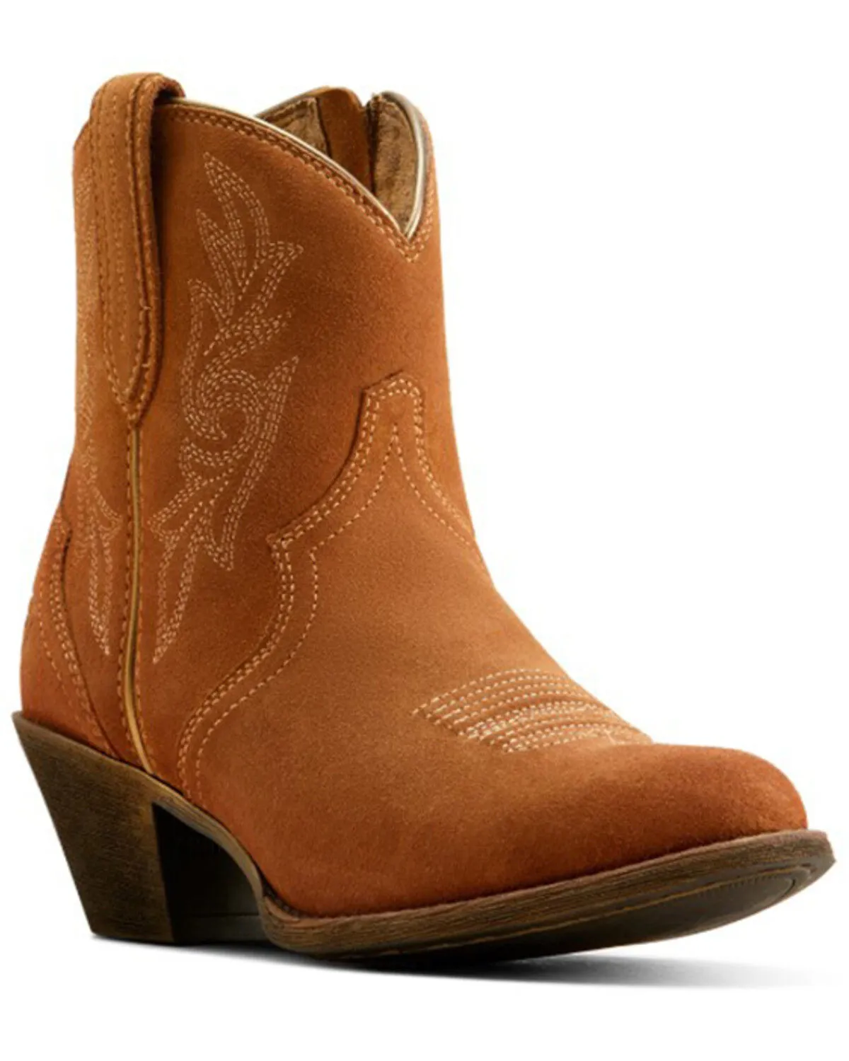 Ariat Women's Harlan Suede Western Booties - Medium Toe