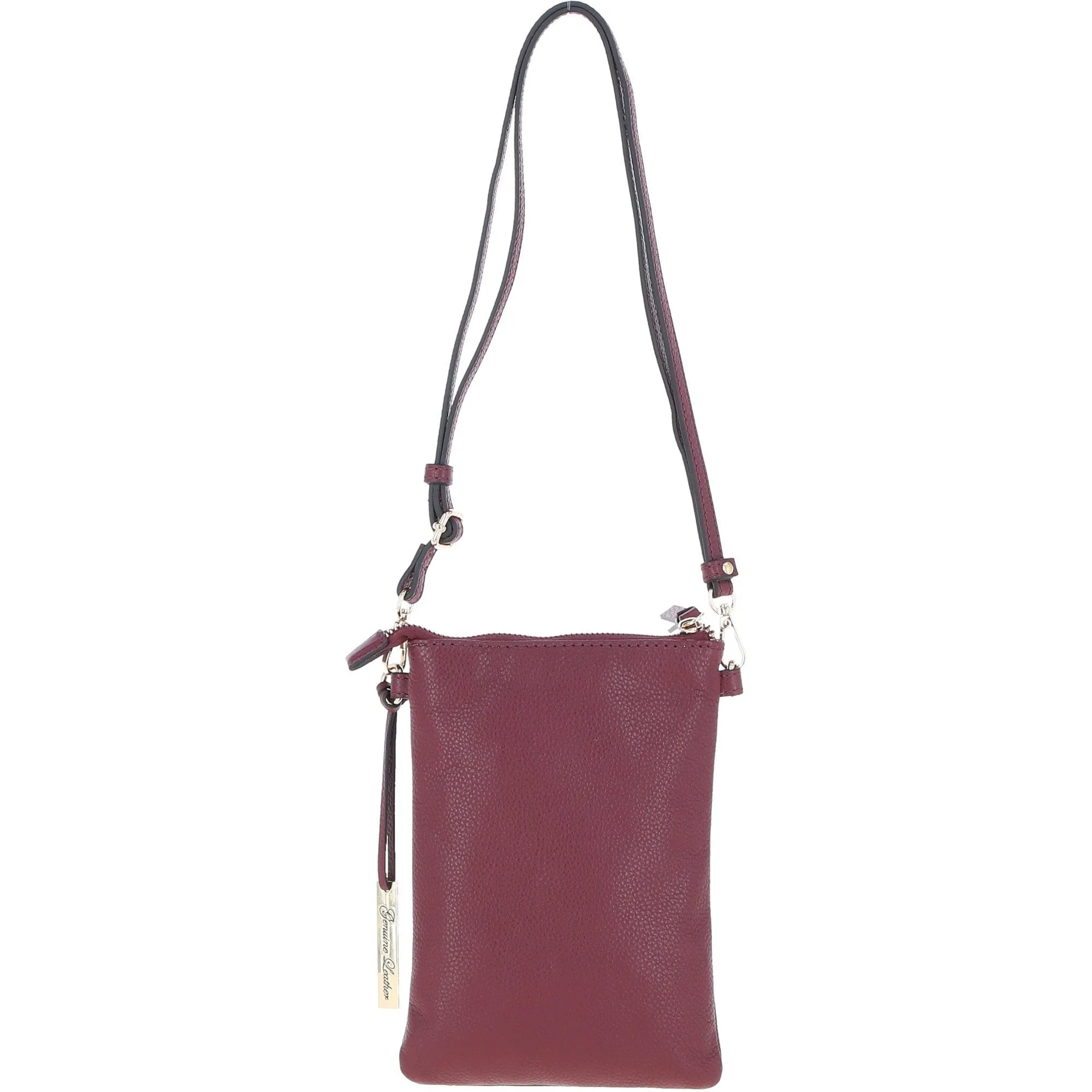 Ashwood Leather Crossbody Smart Phone Bag Wine: Z-71