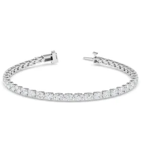 AUTRE - 14k White Gold 7.00ct Lab Grown Diamond Oval Tennis Bracelet