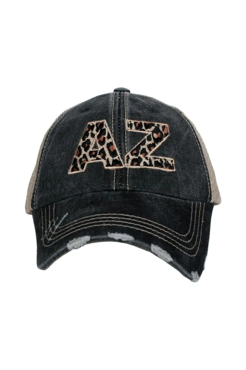 AZ Arizona Leopard State Women's Trucker Hats