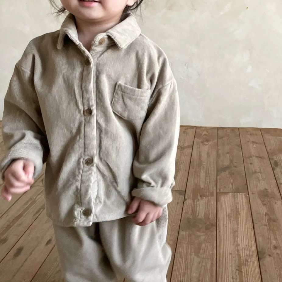 Baby Toddler Fleece Lined Shirt (3-6my) - 3 Colors