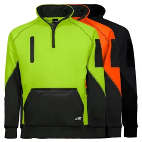 BAD WATERPROOF RAIN-DEFEND HI-VIS FLEECE 1/4 ZIP JUMPER