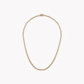 Bezel Set Diamond Tennis Necklace