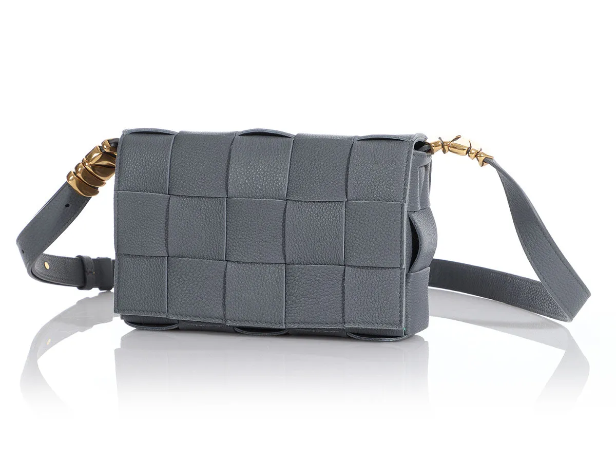 Bottega Veneta Thunder Cassette Woven Leather Crossbody Bag