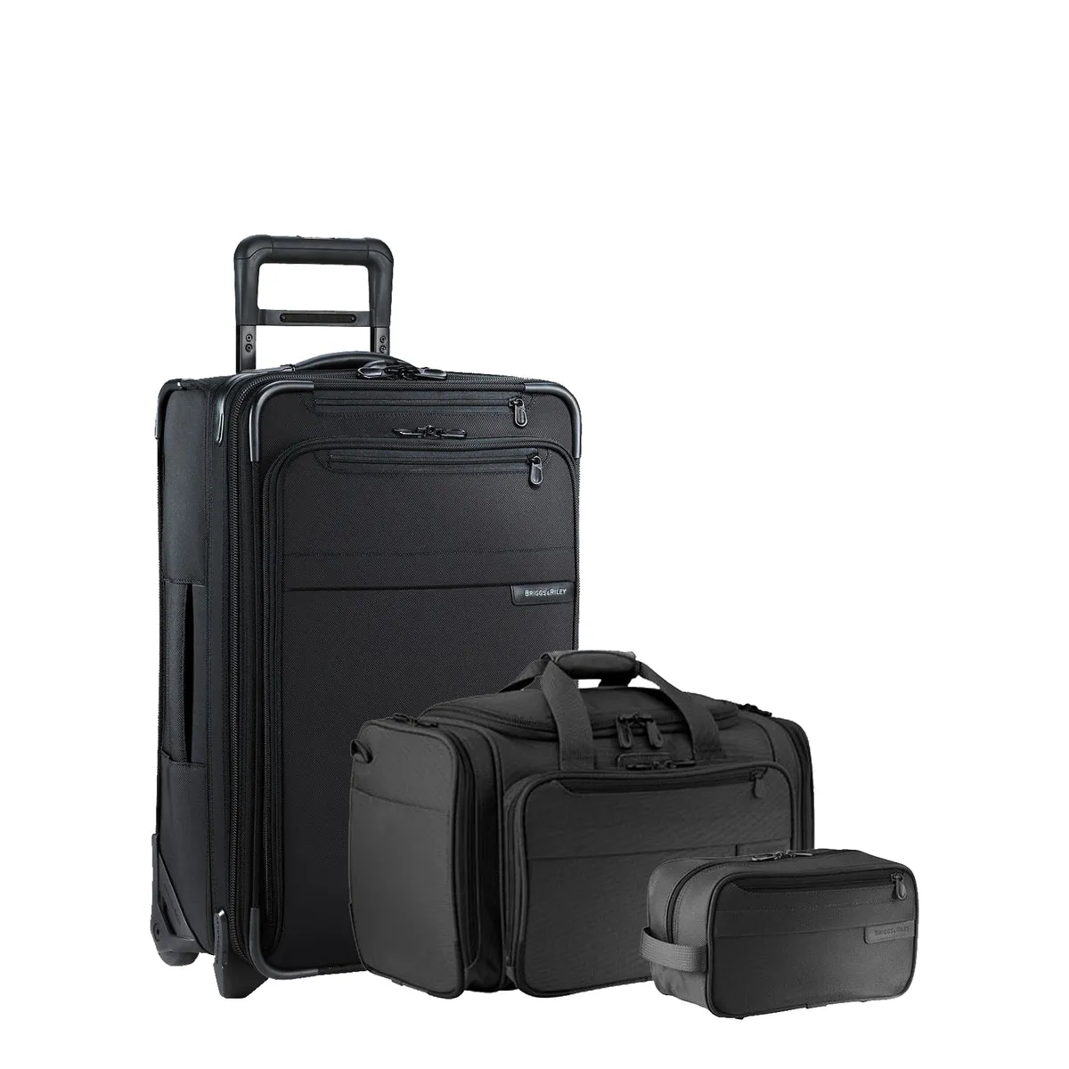 Briggs & Riley Baseline 3-Piece Set: Carry-On Spinner, Carry-On Duffel & Toiletry Kit