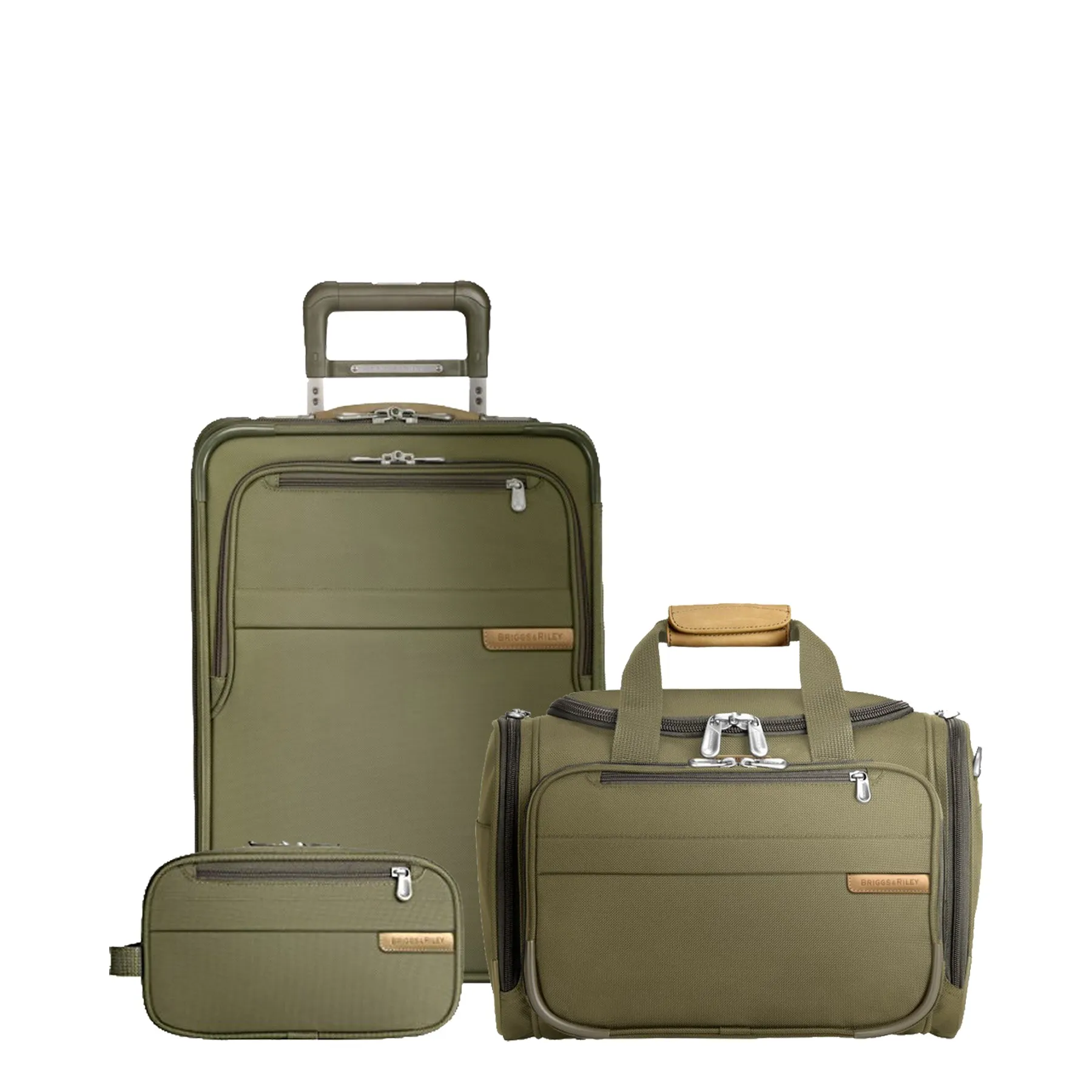 Briggs & Riley Baseline 3-Piece Set: Carry-On Spinner, Carry-On Duffel & Toiletry Kit