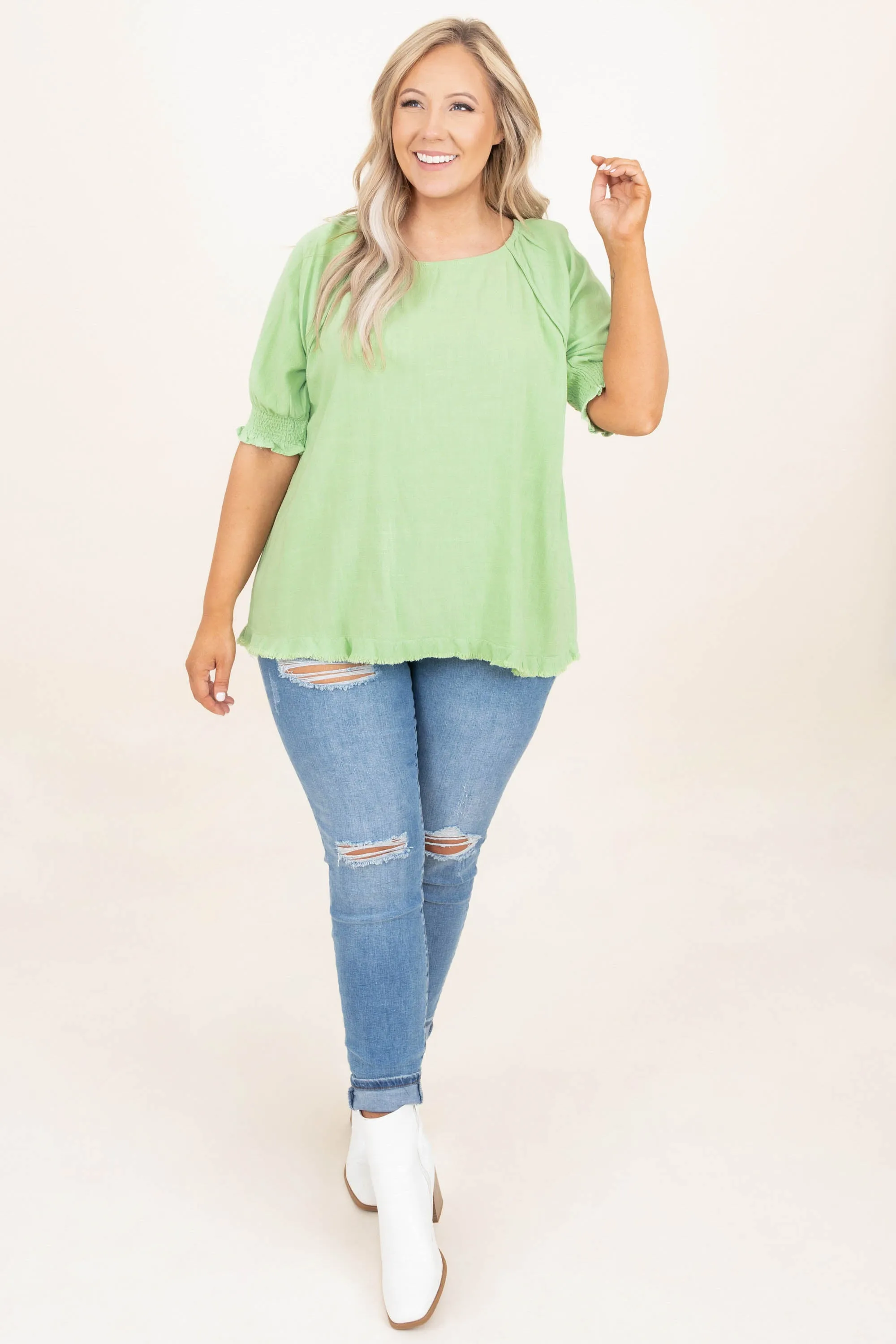 Classic Adventures Top, Mint Green