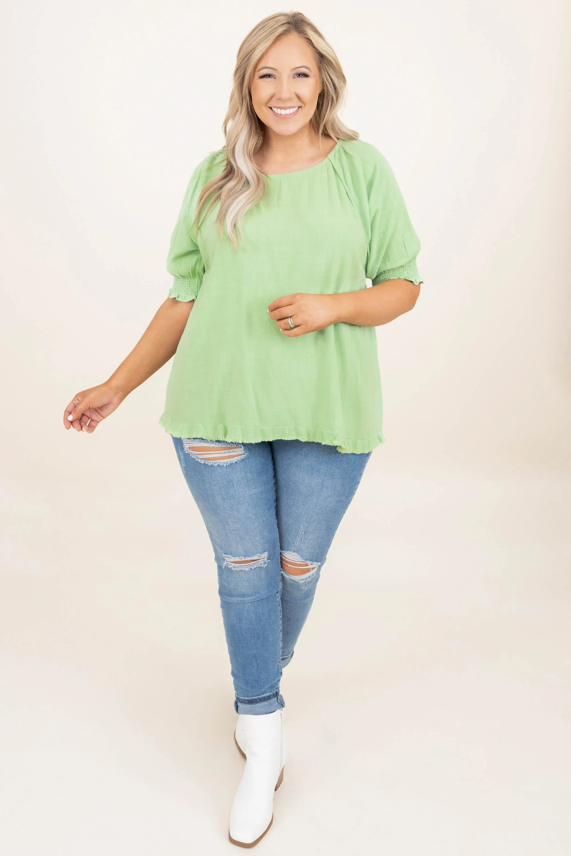 Classic Adventures Top, Mint Green