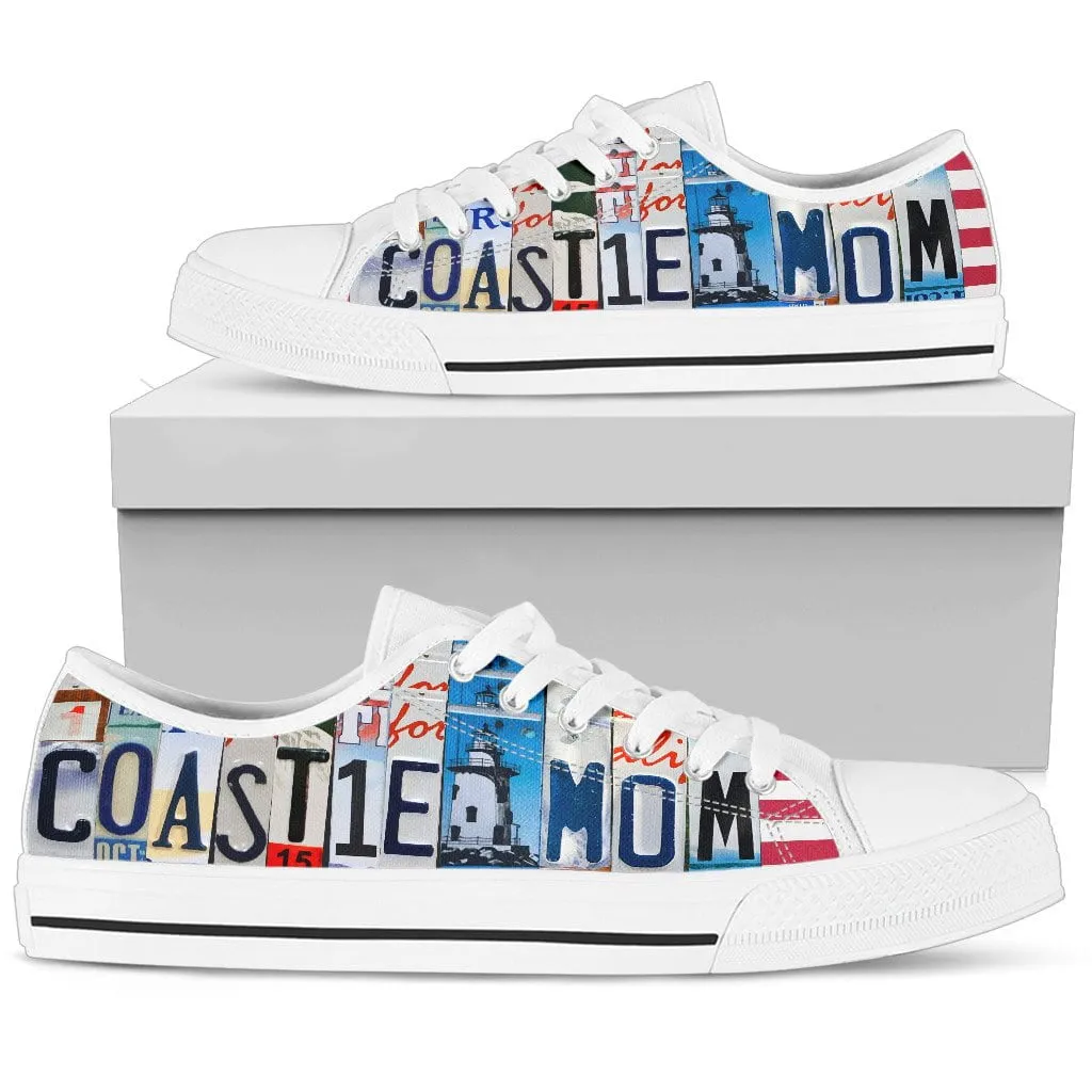 Coastie Mom Low Top Womens Tennis Shoes