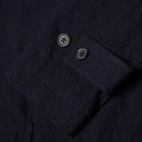 Comme des Garçons SHIRT Shawl Collar Duffle CoatNavy