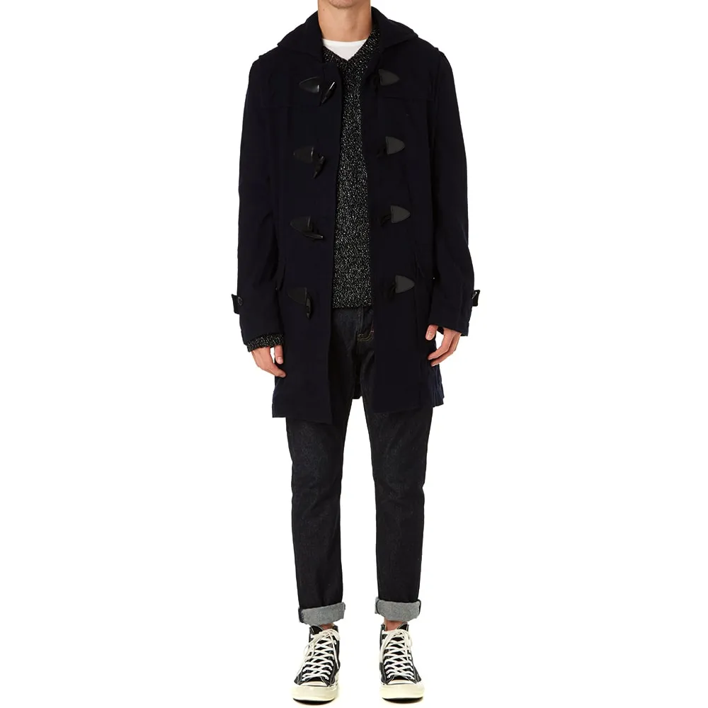 Comme des Garçons SHIRT Shawl Collar Duffle CoatNavy