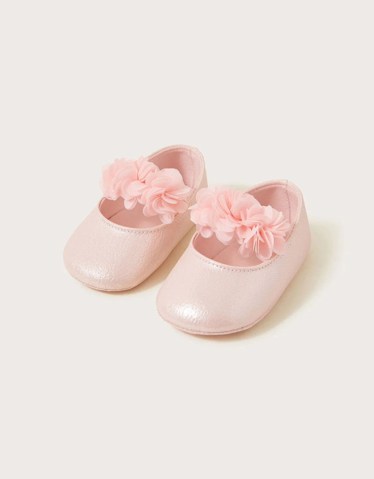 Corsage Booties and Bando Set Pink