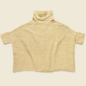 Cotton Overdye Poncho - Grain