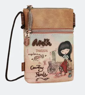 Country printed mini crossbody bag