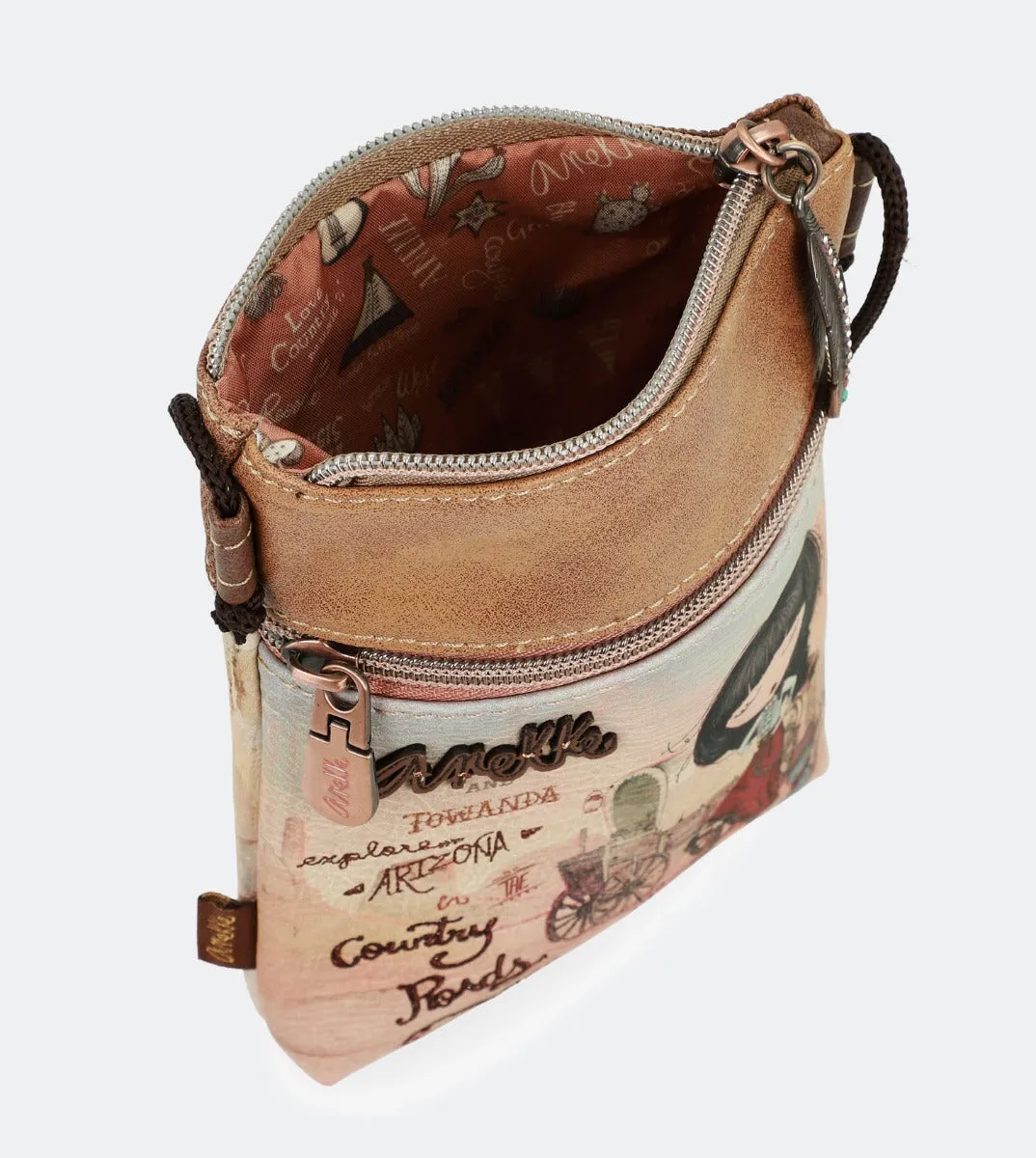 Country printed mini crossbody bag