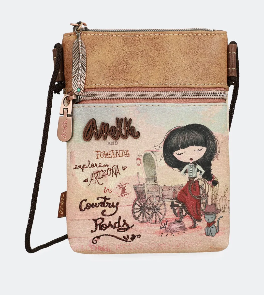 Country printed mini crossbody bag