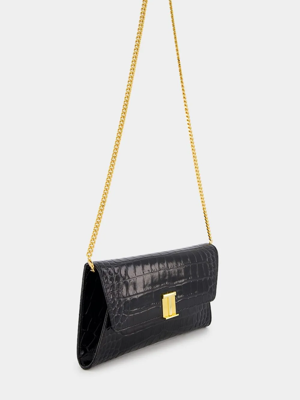 Crocodile Nobile Leather Clutch