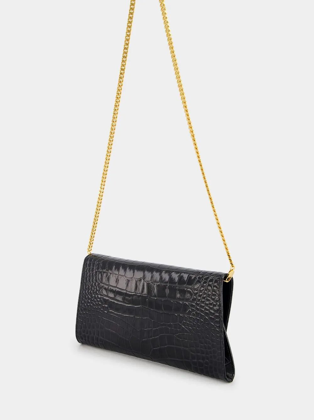 Crocodile Nobile Leather Clutch