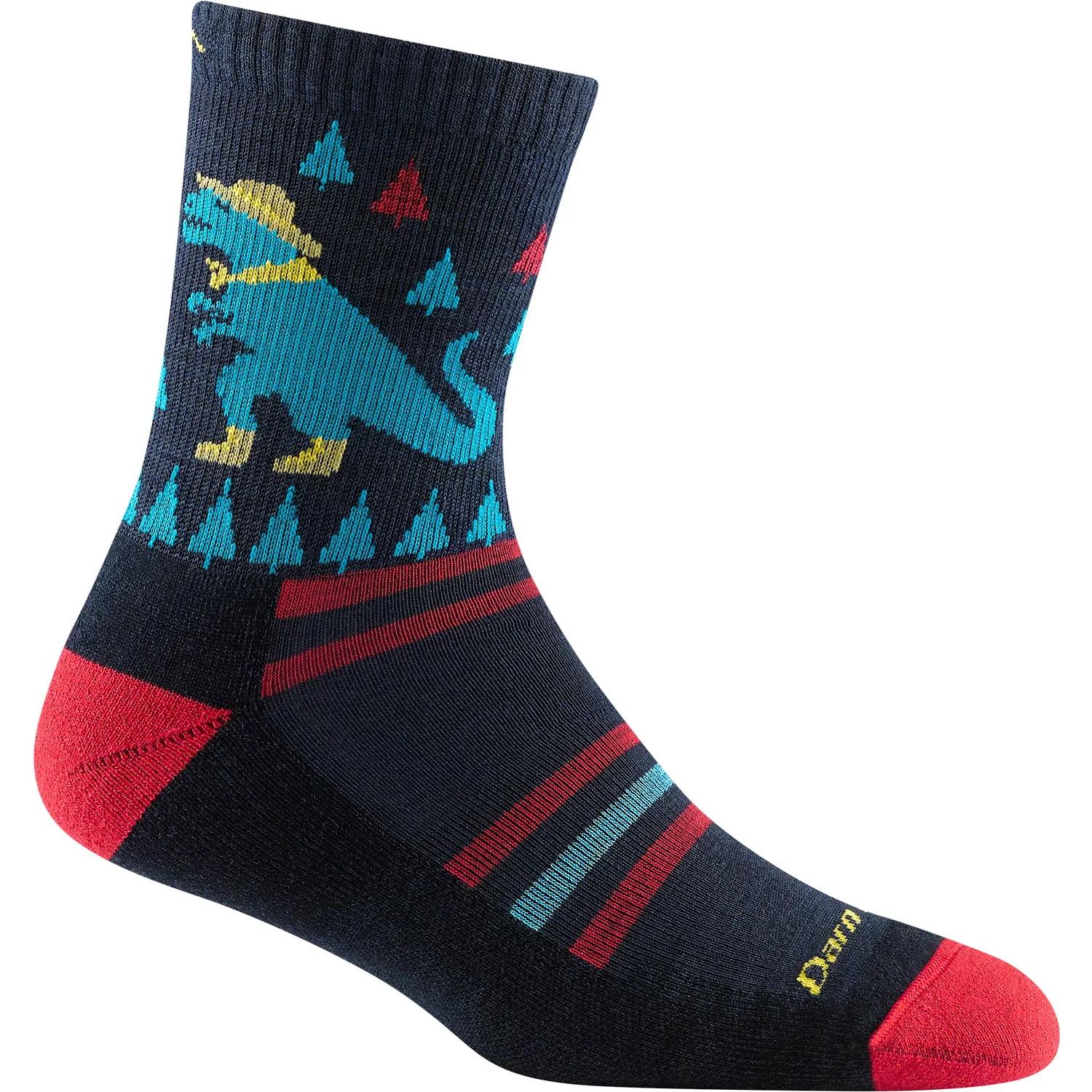 Darn Tough Kids Ty-Ranger-Saurus Micro Crew Lightweight Hiking Sock