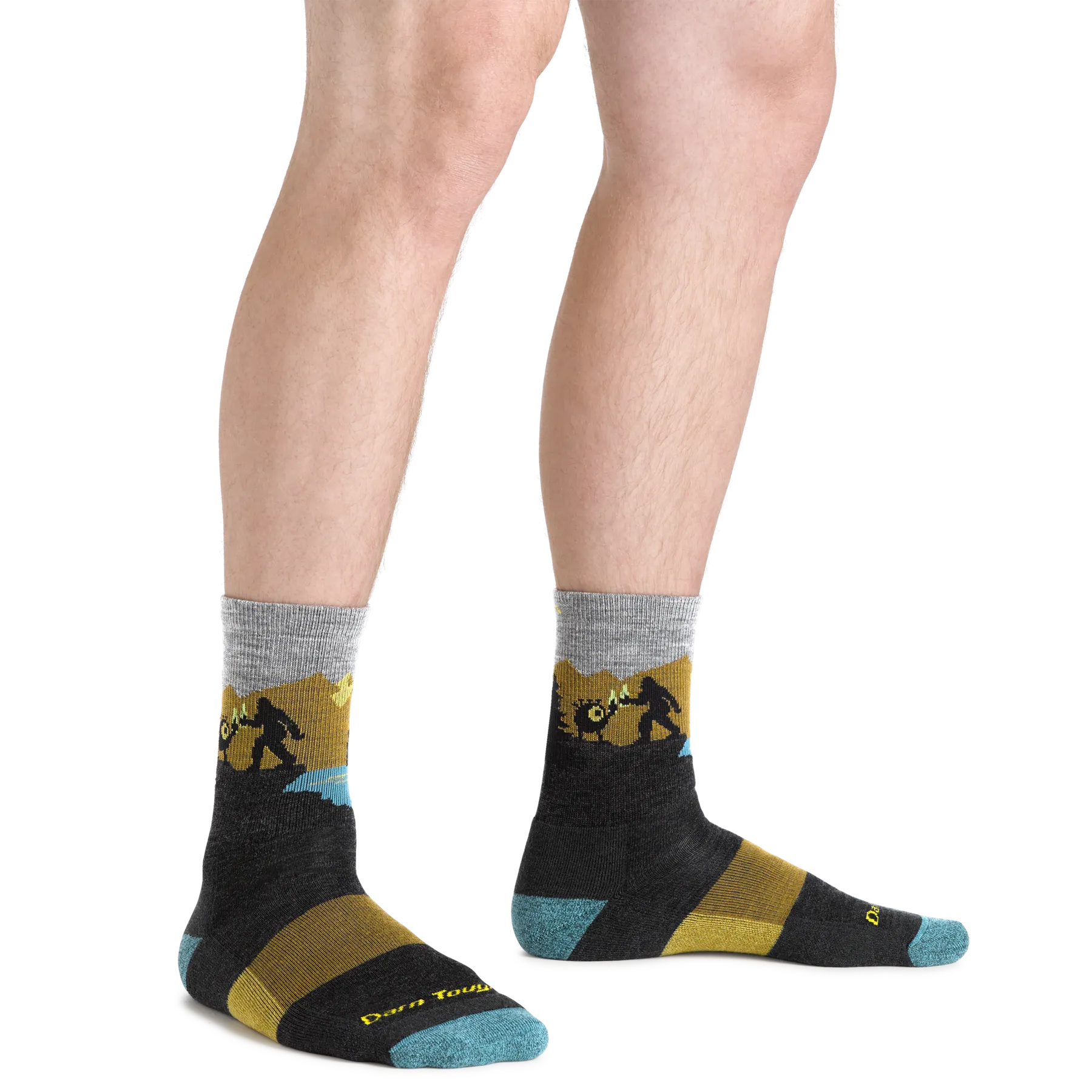 Darn Tough Men's Close Encounters Micro Crew Midweight Hiking Sock 5014 - Charcoal