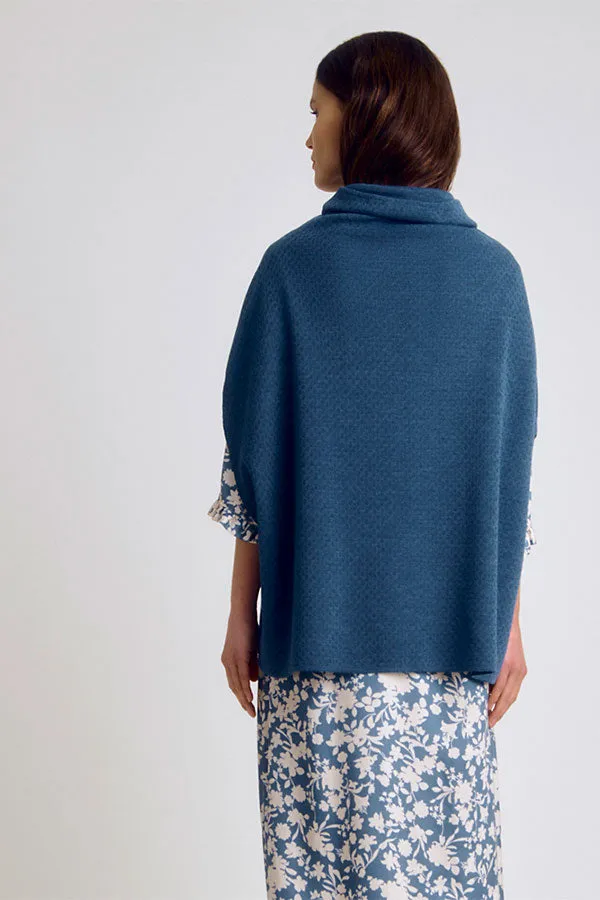 Devernois GLOIRE86 MERINO WOOL PONCHO