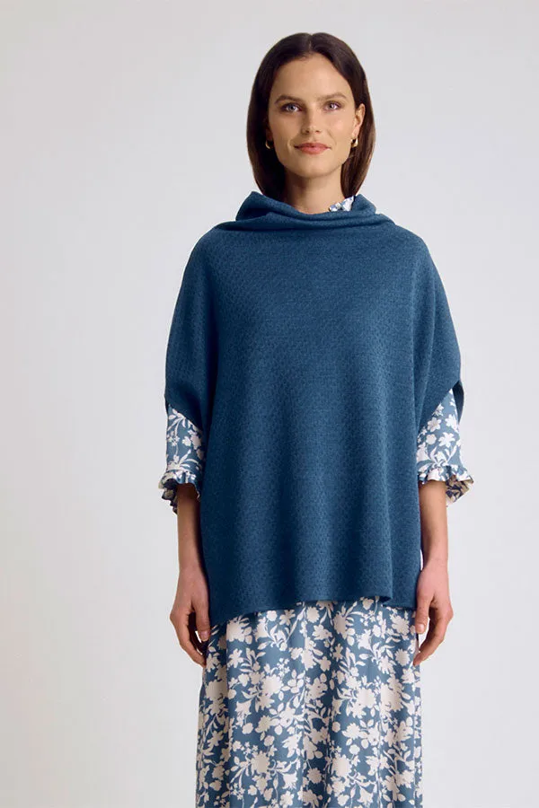 Devernois GLOIRE86 MERINO WOOL PONCHO