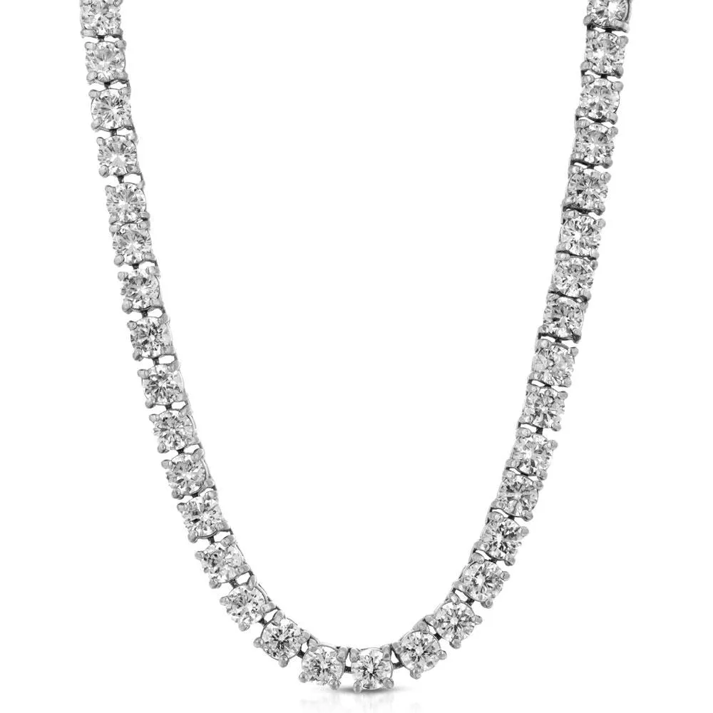 Diamond Tennis Chain White Gold 4mm