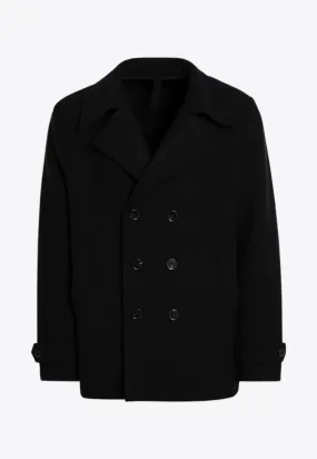 Double-Breasted Wool Peacoat