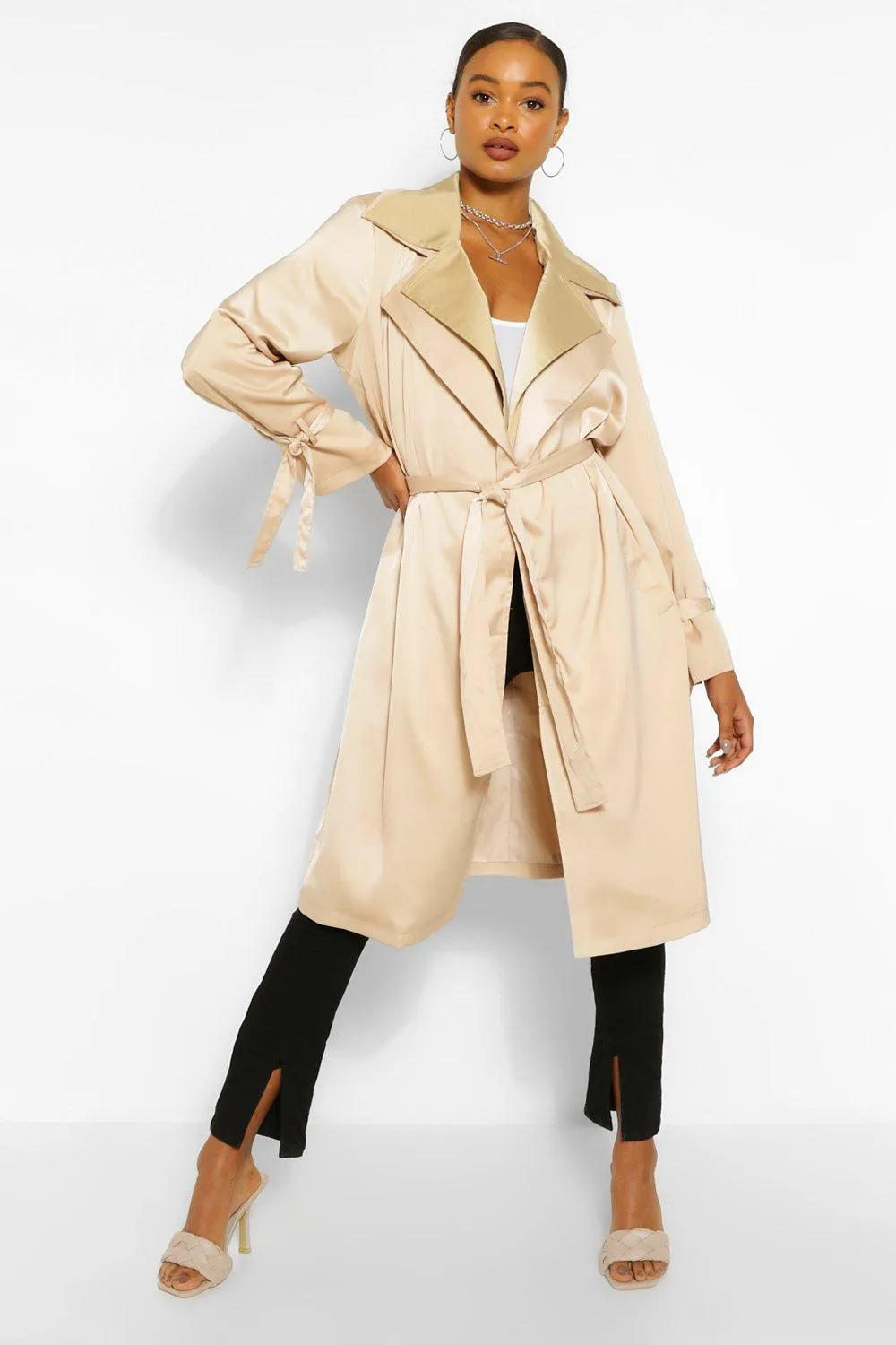 Double Layer Oversized Trench Coat