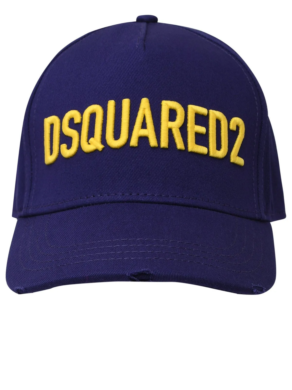 Dsquared2 Logo Embroidered Distressed Baseball Cap