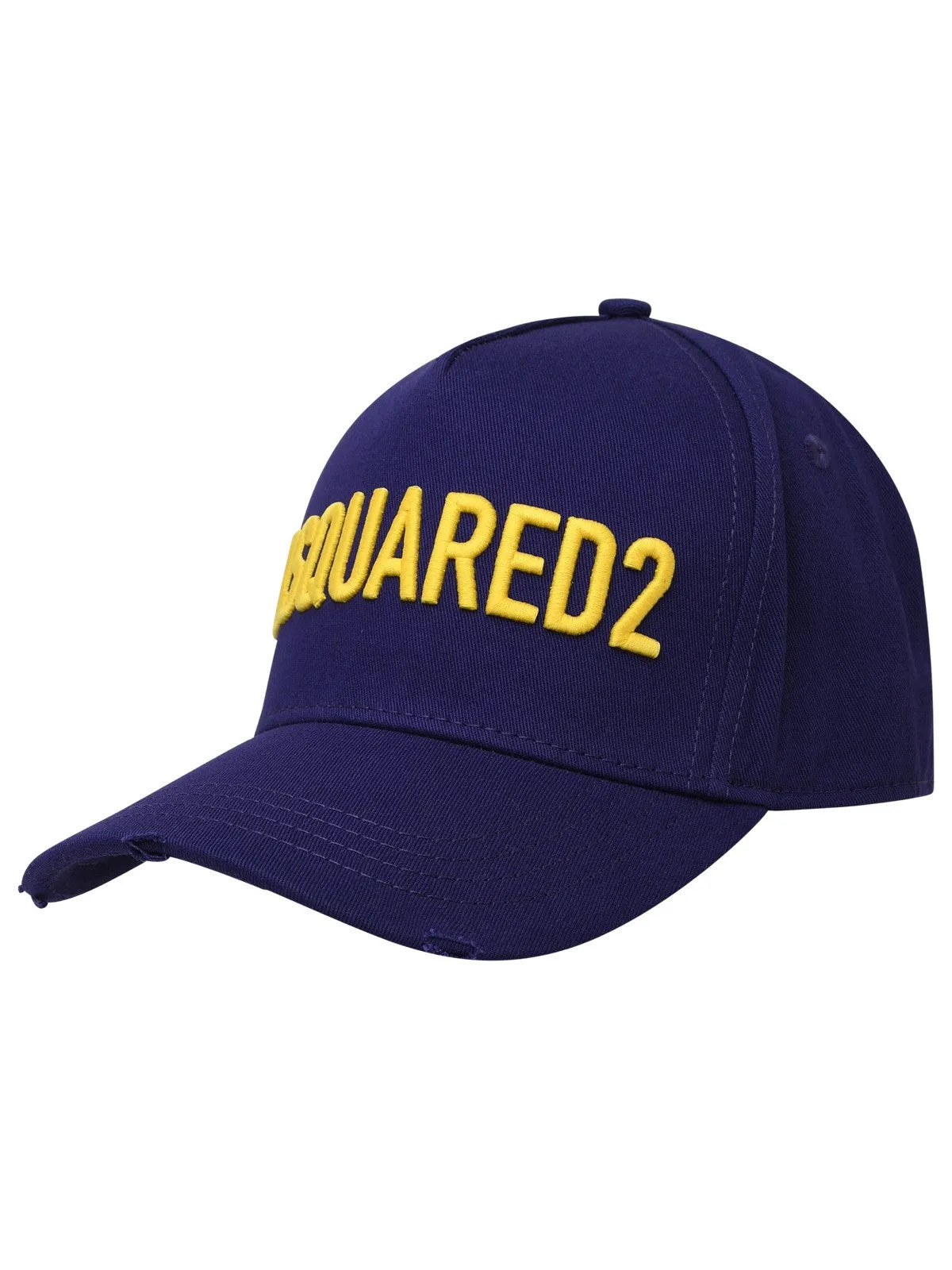 Dsquared2 Logo Embroidered Distressed Baseball Cap