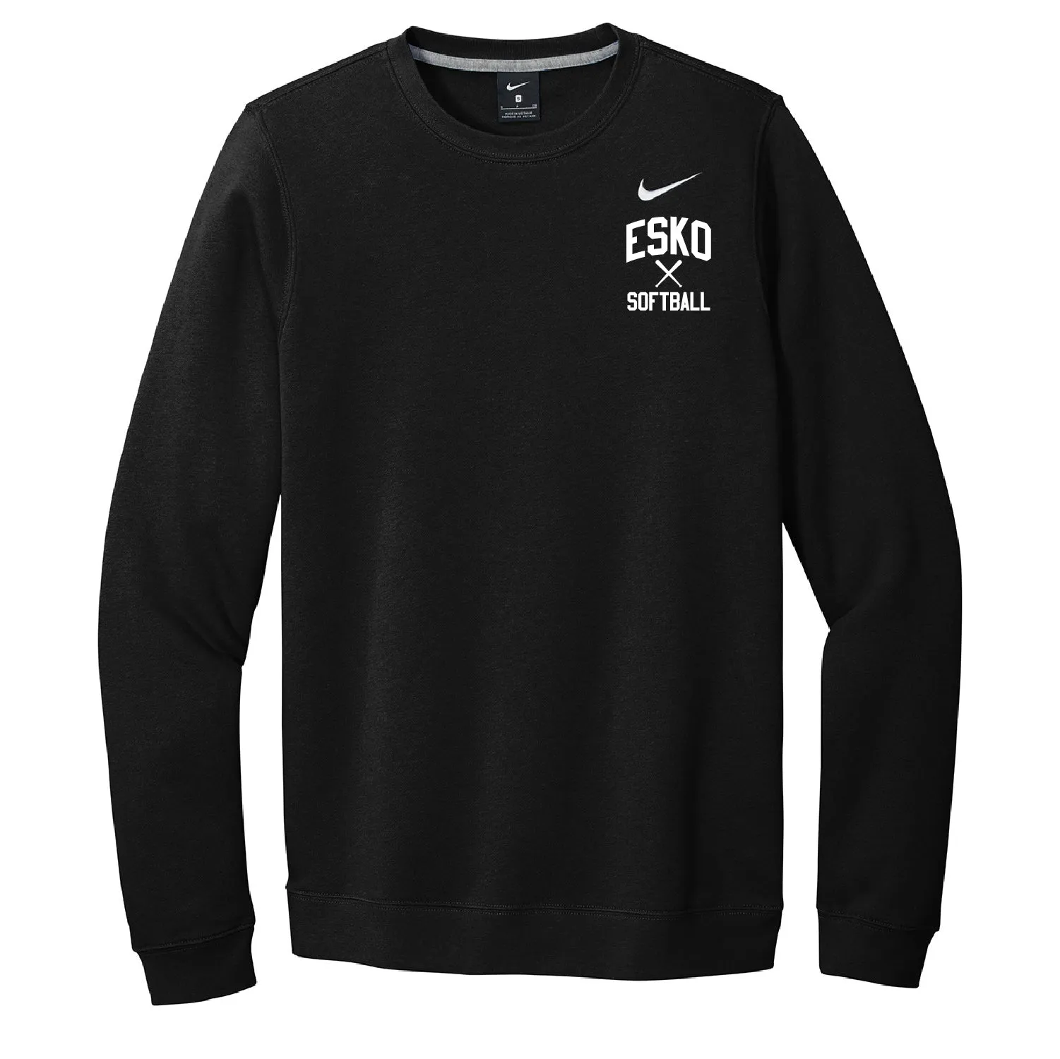 Esko Softball Nike Club Fleece Crew