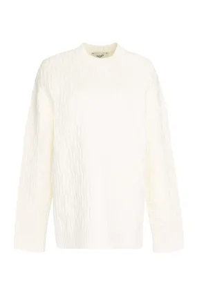 Fendi All-Over FF Motif Embossed Pullover