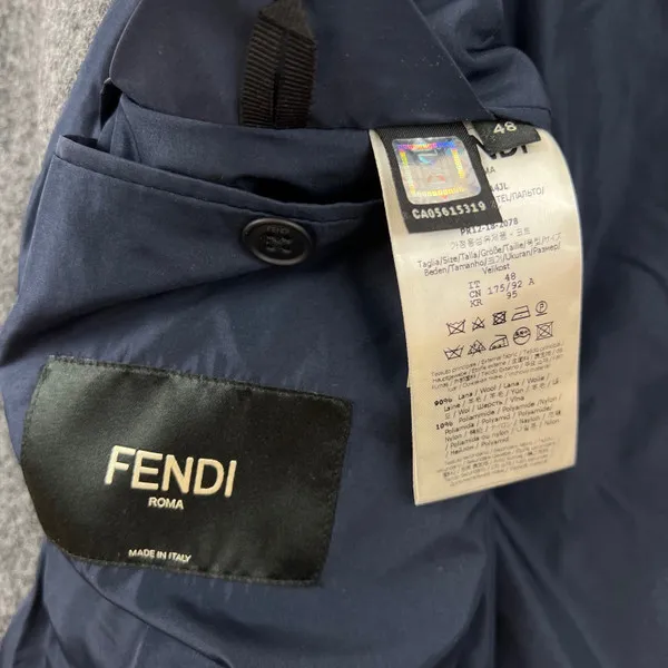 Fendi FF Panelled Peacoat 