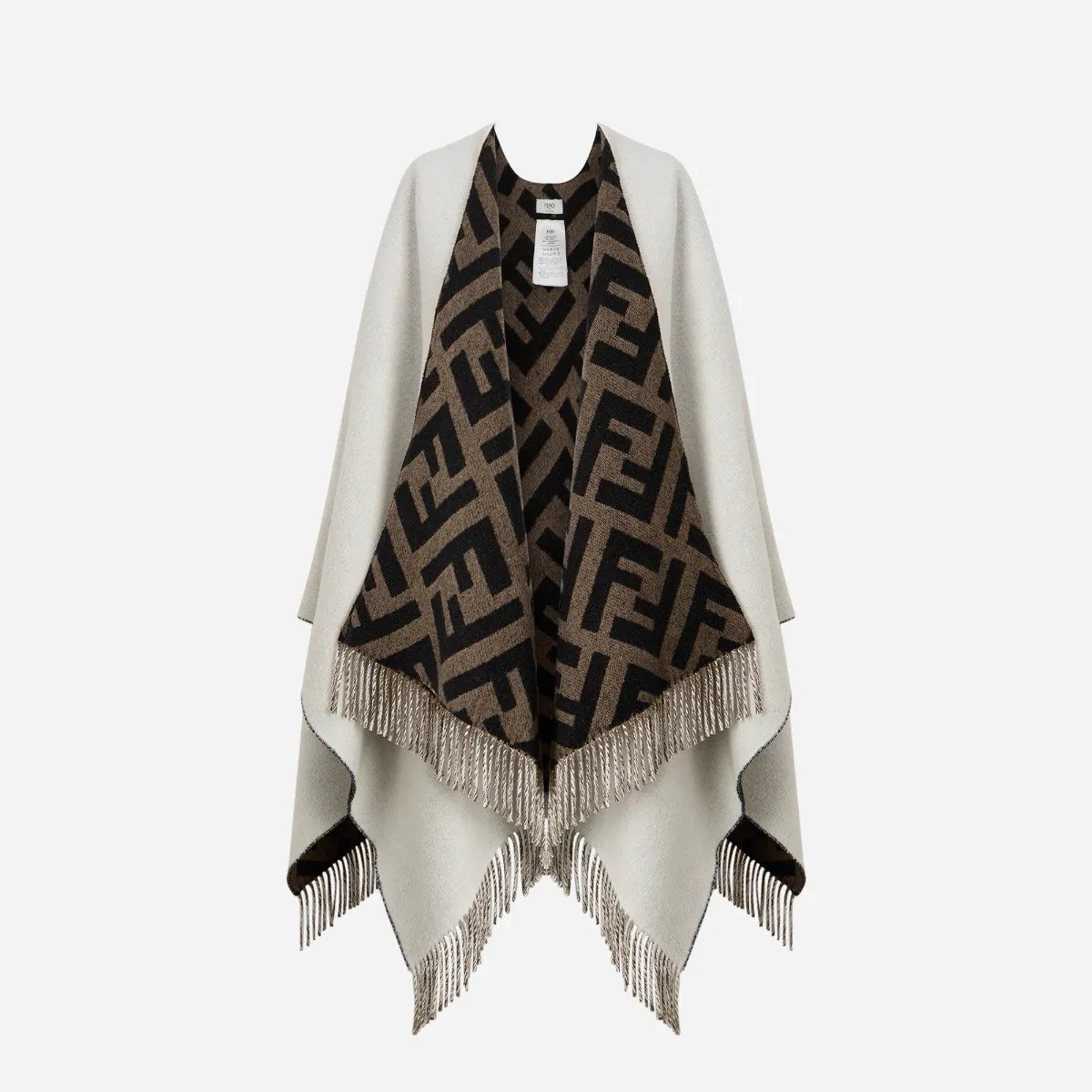 FENDI   Multicolour FF Poncho 