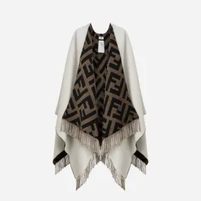 FENDI   Multicolour FF Poncho 