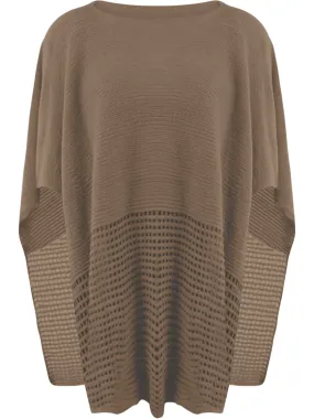 Fine Knit Lightweight Poncho