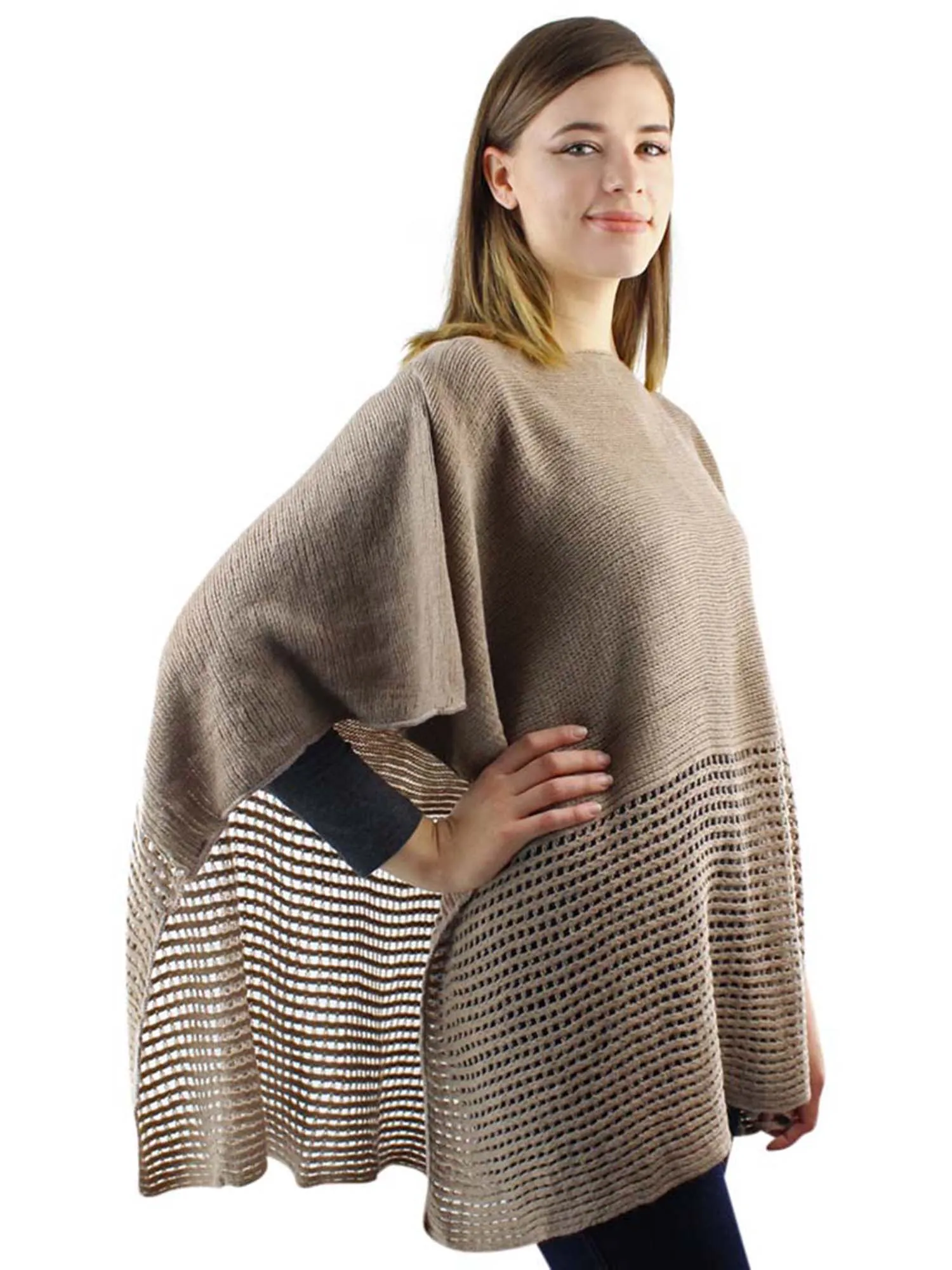 Fine Knit Lightweight Poncho