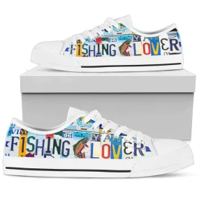 Fishing Lover Low Top Tennis Shoes