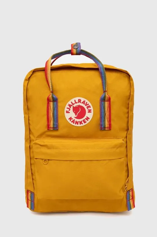 Fjallraven backpack Kanken Rainbow women’s orange color F23620