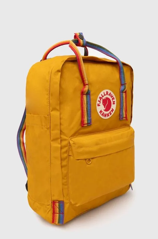 Fjallraven backpack Kanken Rainbow women’s orange color F23620