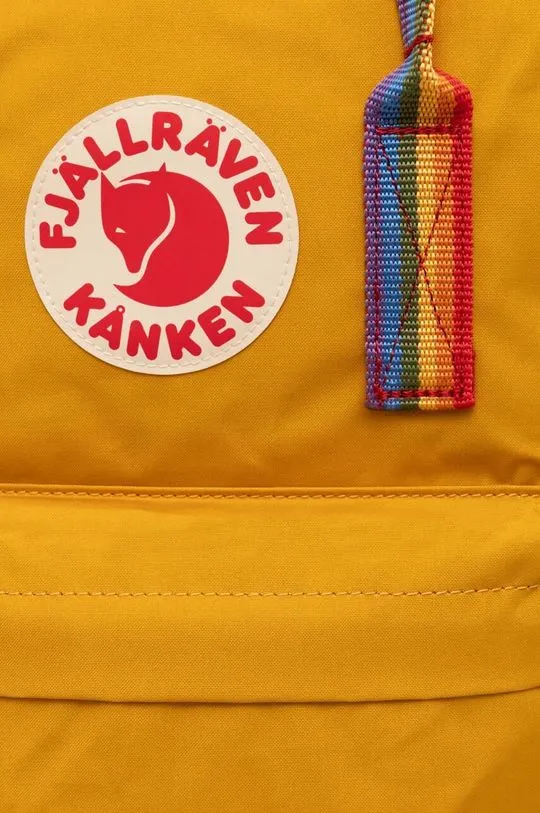 Fjallraven backpack Kanken Rainbow women’s orange color F23620