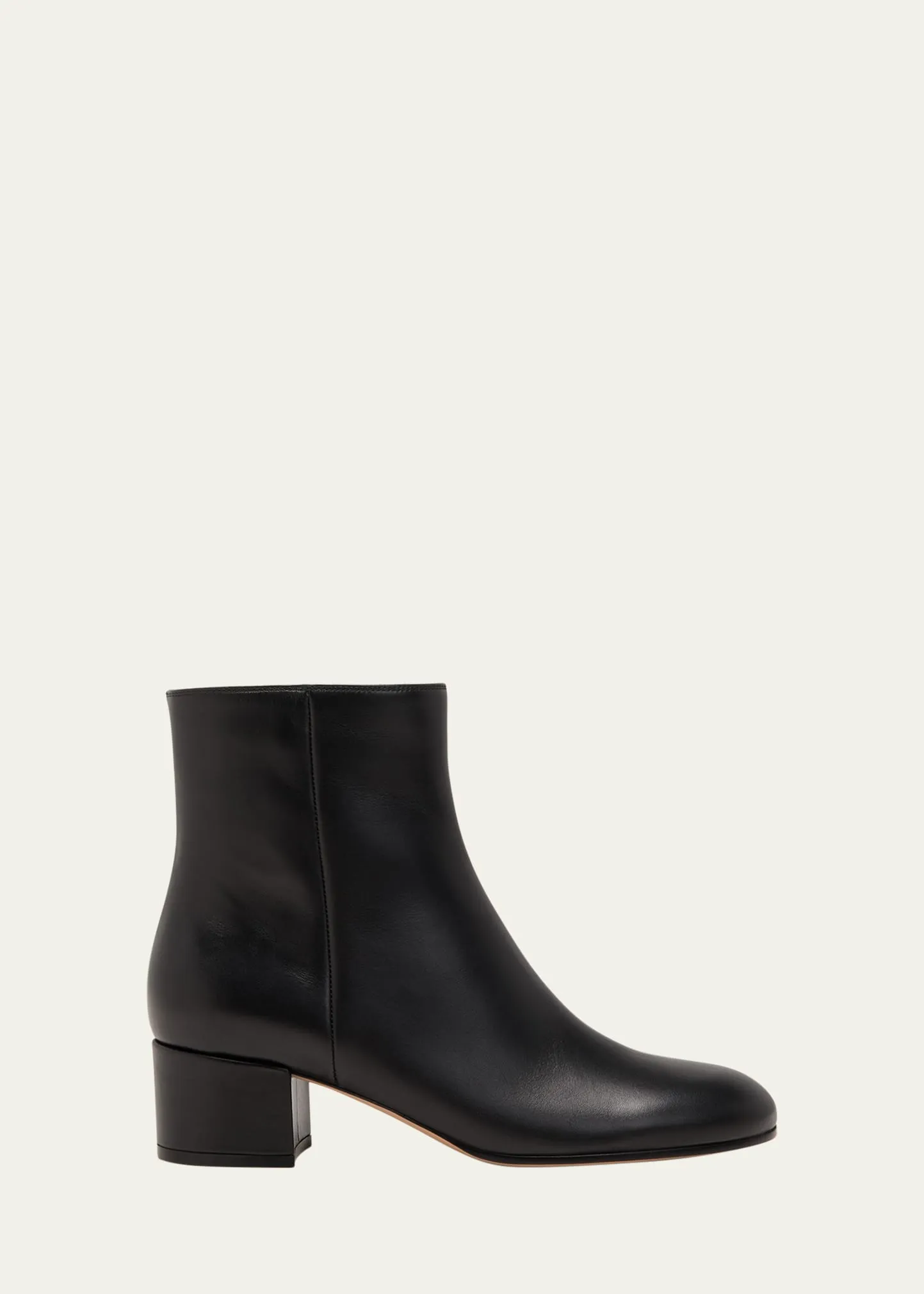 Gianvito Rossi Leather Zip Ankle Booties