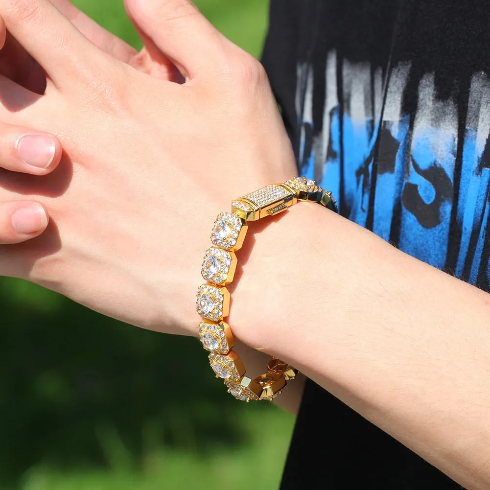 Gold Glacier Tennis Bracelet