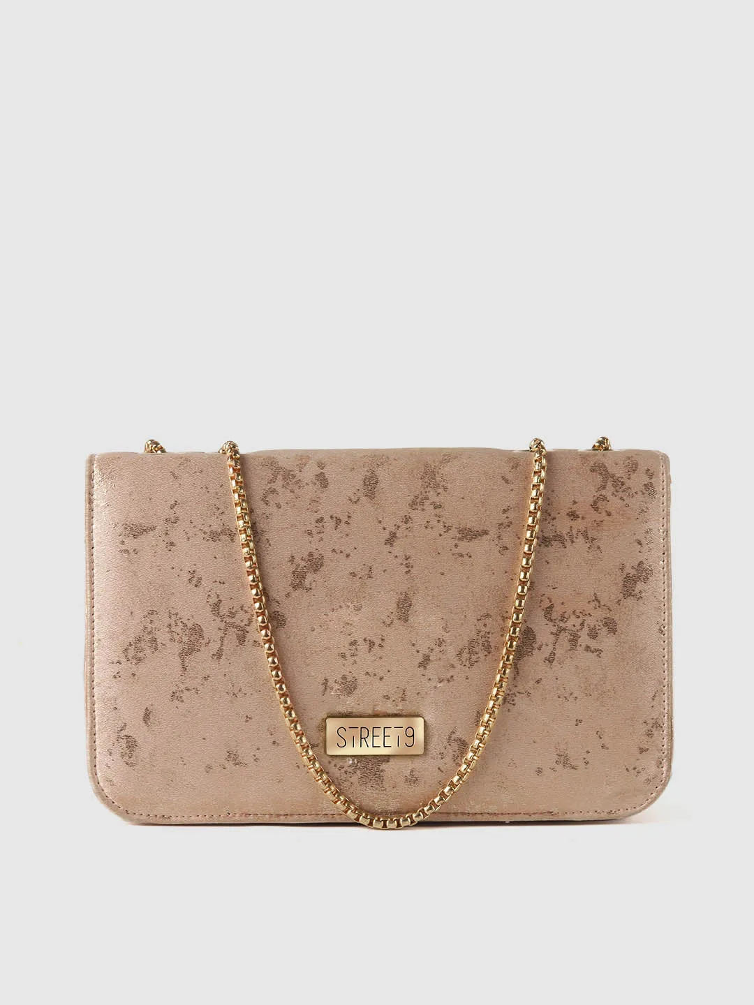 Gold Textured Purse Clutch