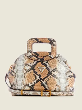 Guess Errin Snakeskin Small Frame Satchel