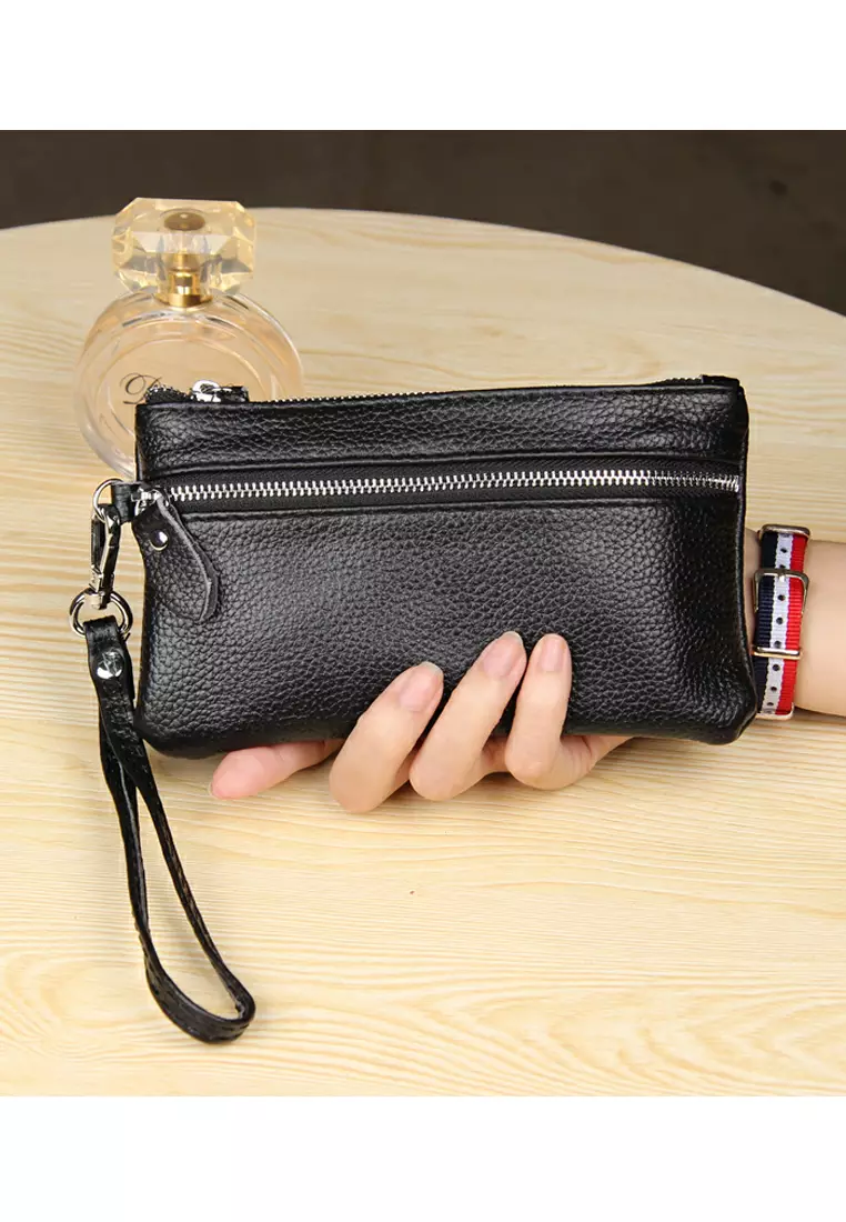 HAPPY FRIDAYS Stylish Litchi Grain Leather Clutch Bag JN2021